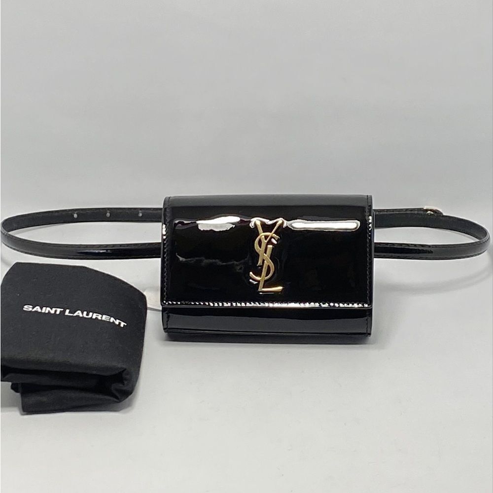 Saint Laurent Mini Kate Patent Leather Belt Bag - Picture 3 of 12